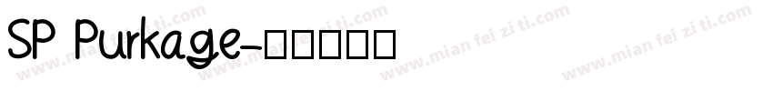SP Purkage字体转换